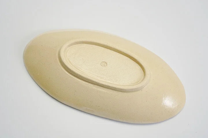 KUTANI WARE OVAL PLATE AYAKA BLUE / KOKUZOU KLIN