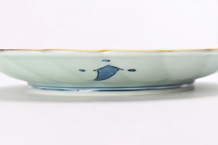 ARITA WARE KO-IMARI CHRYSANTHEMUM-PETAL 6-INCH PLATE