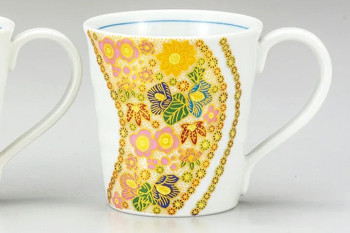 HANAZUME JAPAN KUTANI PAIR OF MUGS