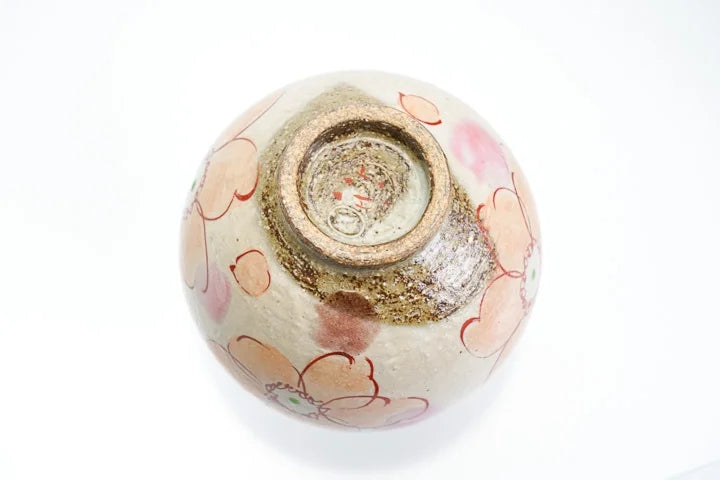 KUTANI WARE IPPUKU BOWL (SMALL) HANAWARA PINK/KOKUZOU KLIN