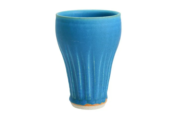 KUTANI WARE TURQUOISE GLAZE TUMBLER – HANDCRAFTED BY KOKUZOU KILN