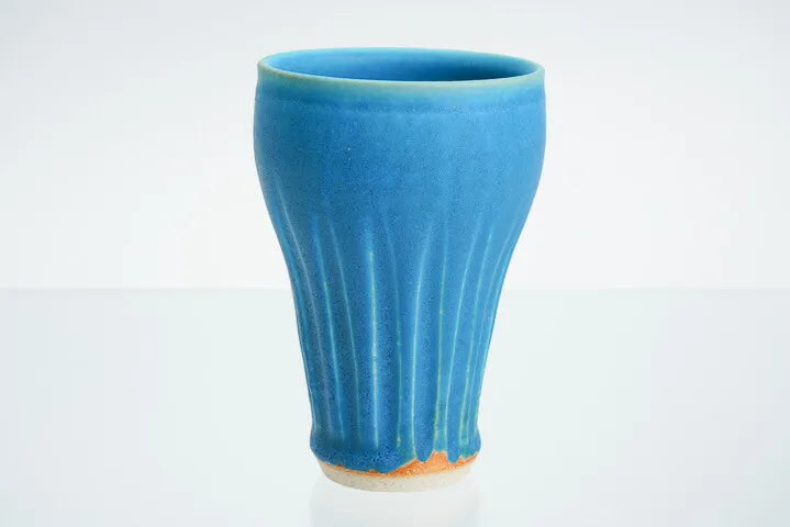 KUTANI WARE TURQUOISE GLAZE TUMBLER – HANDCRAFTED BY KOKUZOU KILN