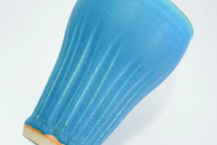 KUTANI WARE TURQUOISE GLAZE TUMBLER – HANDCRAFTED BY KOKUZOU KILN