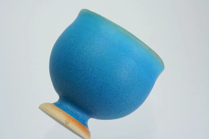 KUTANI WARE TURKISH GLAZE GUINOMI (SAKE CUP) / KOKUZOU KILN