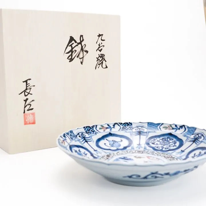 [IMPERIAL HOUSEHOLD–APPOINTED] KUTANI WARE IROE SHONZUI FLOWER & BIRD DESIGN / CHOZA YAMAMOTO