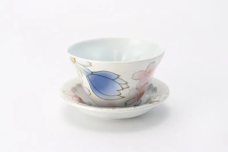 TASEI KLIN ARITA WARE CHERRY BLOSSOM TEA SET