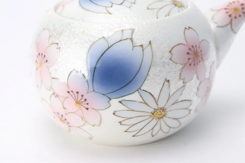 TASEI KLIN ARITA WARE CHERRY BLOSSOM TEA SET