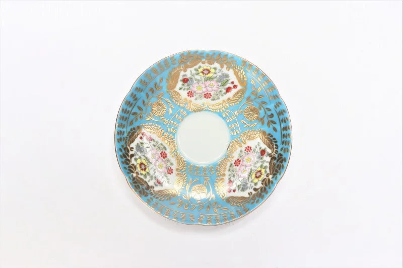 JAPANESE ARITA WARE ESPRESSO CUP (NISHIKI JADE VERSAILLES) / KOURAKU KILN