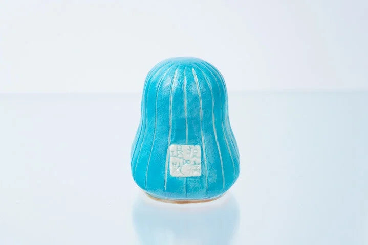 JAPANESE KUTANI WARE EPIDEMIC PROTECTION! AMABIE FIGURINE – LIGHT BLUE|TRADITIONAL JAPANESE CRAFT FIGURINE