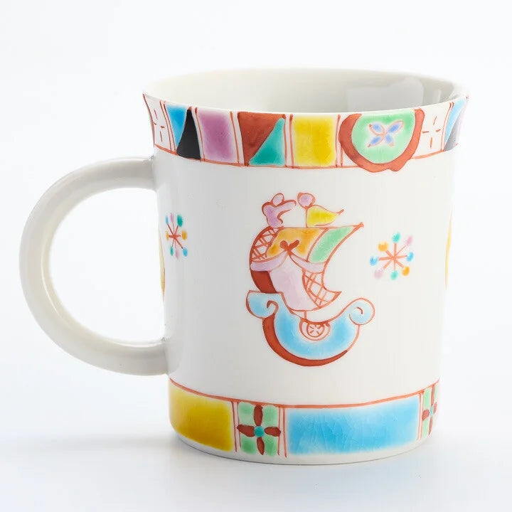 KUTANI WARE MUG SETTING SAIL /GINSYUU KLIN