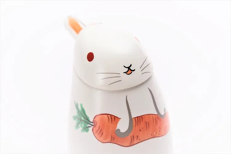 ARITA WARE  SOY SAUCE DISPENSER WITH “NISHIKI RABBIT” DESIGN (KOURAKU KILN)