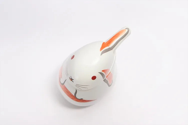 ARITA WARE  SOY SAUCE DISPENSER WITH “NISHIKI RABBIT” DESIGN (KOURAKU KILN)