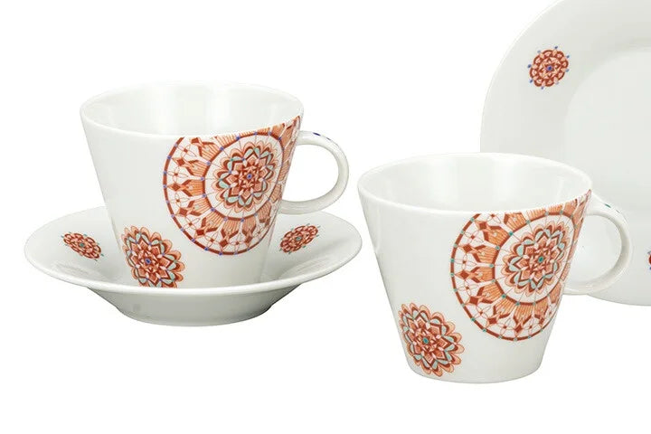 KUTANI WARE PAIR COFFEE (AKAE)/TAISHI KLIN