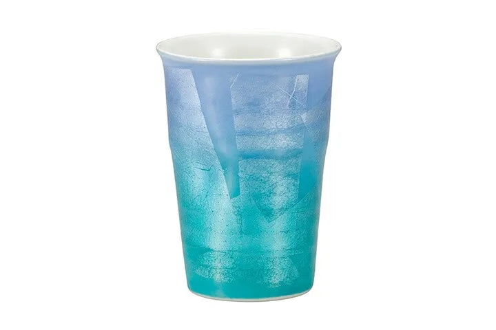 KUTANI WARE FREE CUP TWO-TONE SILVER – JAPANESE CERAMIC CUP