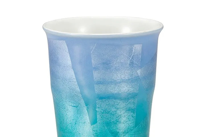 KUTANI WARE FREE CUP TWO-TONE SILVER – JAPANESE CERAMIC CUP