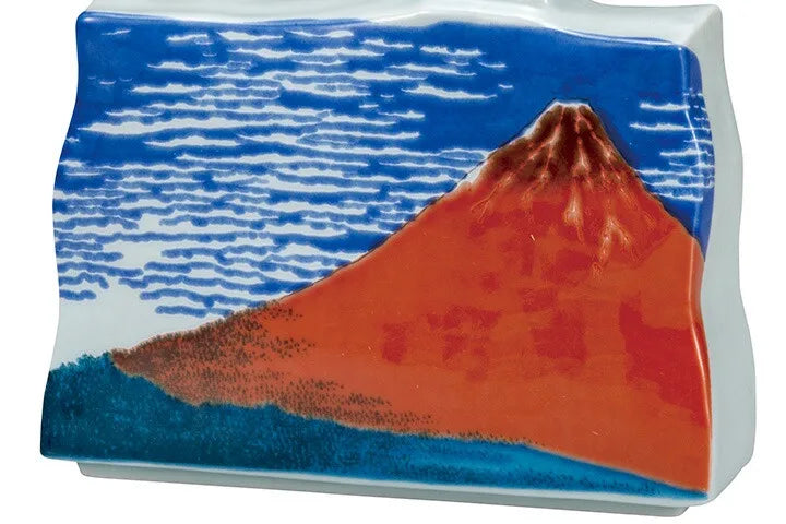 KUTANI JAPANESE SINGLE FLOWER VASE HOKUSAI GAIFŪ KAISEI