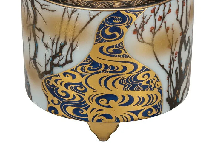 KUTANI JAPANESE INCENSE BURNER KŌRIN PLUM