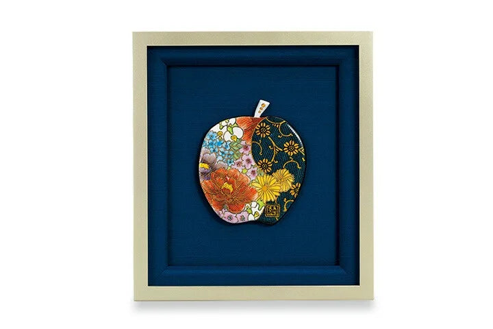 KUTANI WARE CERAMIC PLAQUE KIN HANAZUME /TAISHI KLIN