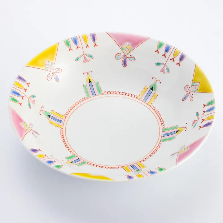 KUTANI WARE SERVING BOWL PRINCESS WORLD/GINSYUU KLIN