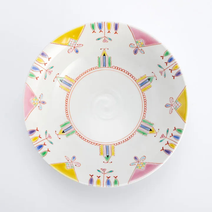 KUTANI WARE SERVING BOWL PRINCESS WORLD/GINSYUU KLIN