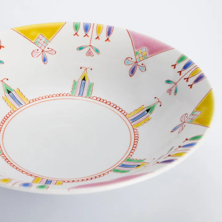 KUTANI WARE SERVING BOWL PRINCESS WORLD/GINSYUU KLIN
