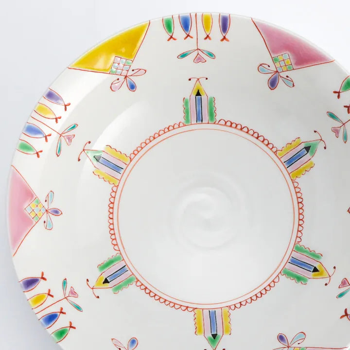 KUTANI WARE SERVING BOWL PRINCESS WORLD/GINSYUU KLIN