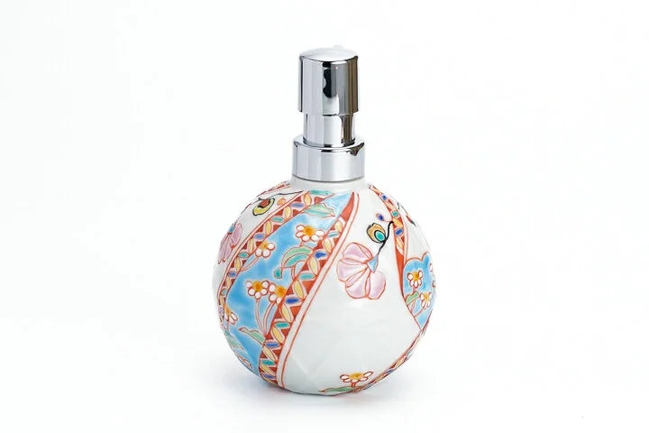 KUTANI WARE SOAP BOTTLE FLORAL TAPESTRY / GINSYUU KLIN