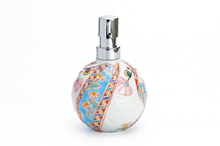 KUTANI WARE SOAP BOTTLE FLORAL TAPESTRY / GINSYUU KLIN