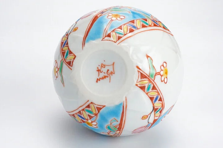 KUTANI WARE SOAP BOTTLE FLORAL TAPESTRY / GINSYUU KLIN