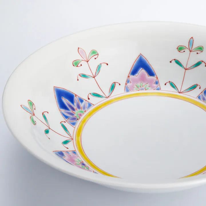 KUTANI WARE SERVING BOWL DREAM IN BLUE/GINSYUU KLIN