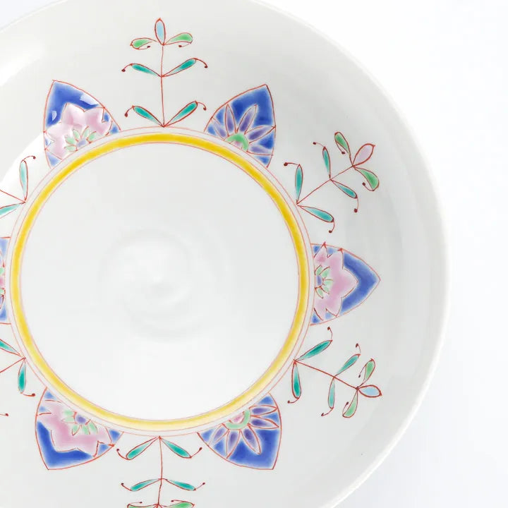 KUTANI WARE SERVING BOWL DREAM IN BLUE/GINSYUU KLIN