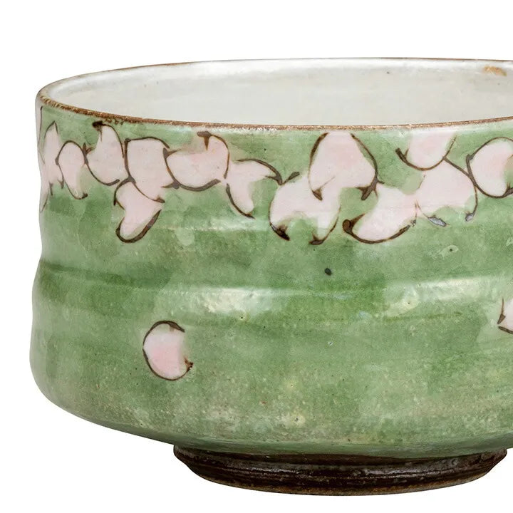 KUTANI WARE MATCHA BOWL CHAWAN- FLOWER SAKURA