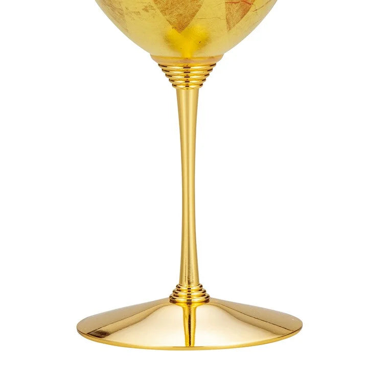 KUTANI WARE WINE CUP GOLD LEAF RED