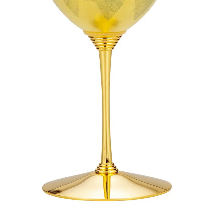 KUTANI WARE WINE CUP – GREEN WITH GOLD LEAF DECORATION