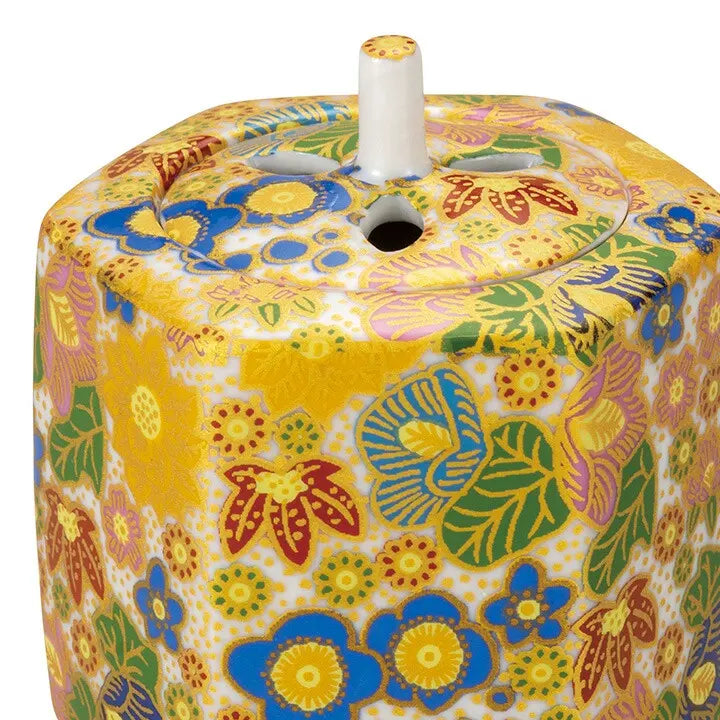 KUTANI JAPANESE INCENSE BURNER - HANAZUME (FLORAL PACKED DESIGN)