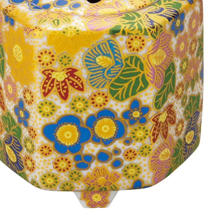 KUTANI JAPANESE INCENSE BURNER - HANAZUME (FLORAL PACKED DESIGN)