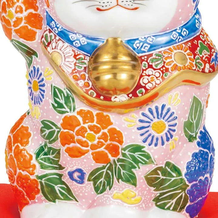 JAPANESE KUTANI PORCELAIN LUCKY CAT (MANEKI NEKO) – PINK MORI DESIGN