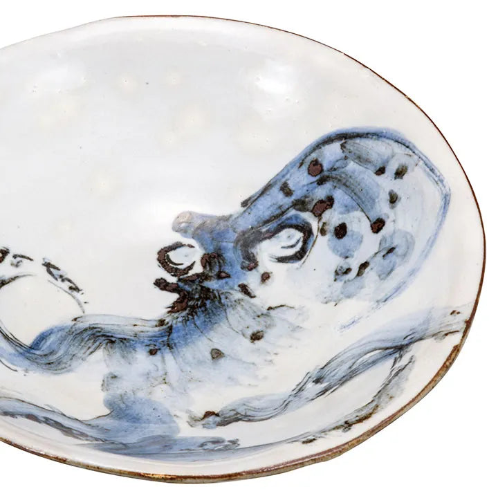 KUTANI WARE SERVING BOWL OCTOPUS / MASATO TANAKA