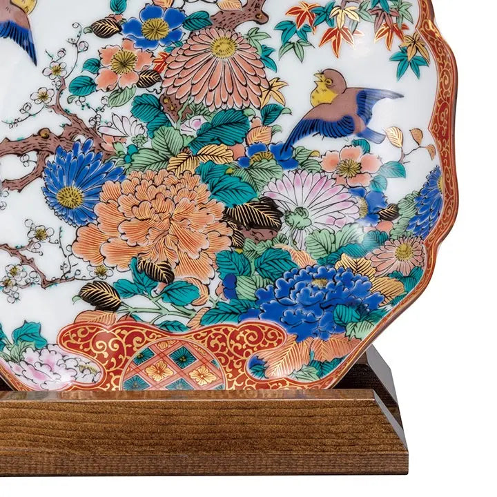 KUTANI WARE DECORATIVE PLATE SHOZO