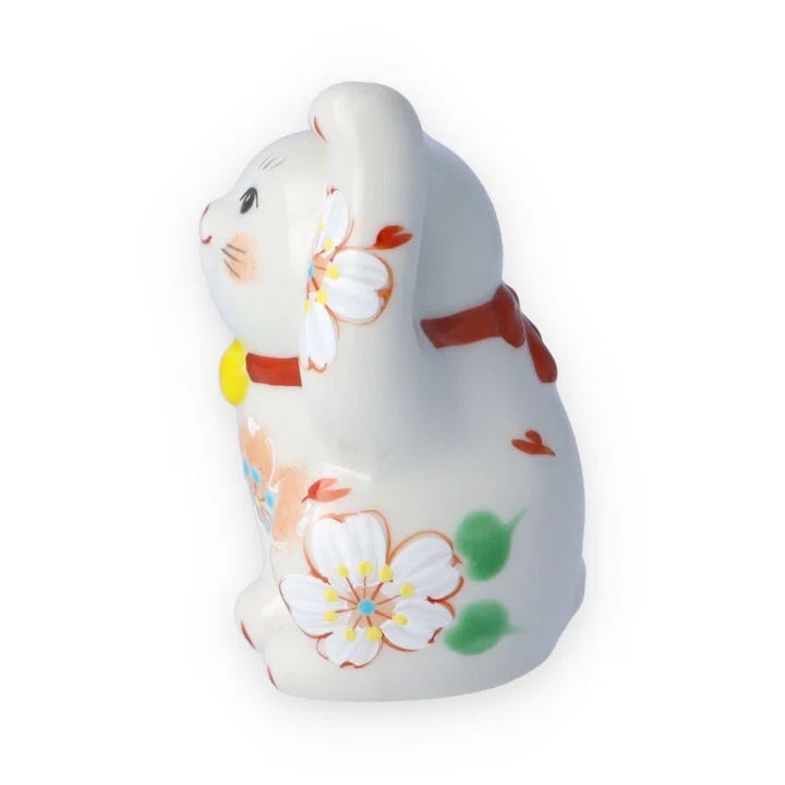KUTANI WARE  LUCKY CAT(MANEKI NEKO) SAIBIYORI RED / KOKUZOU KLIN