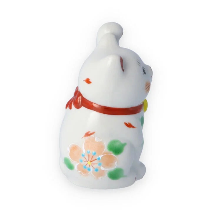 KUTANI WARE  LUCKY CAT(MANEKI NEKO) SAIBIYORI RED / KOKUZOU KLIN
