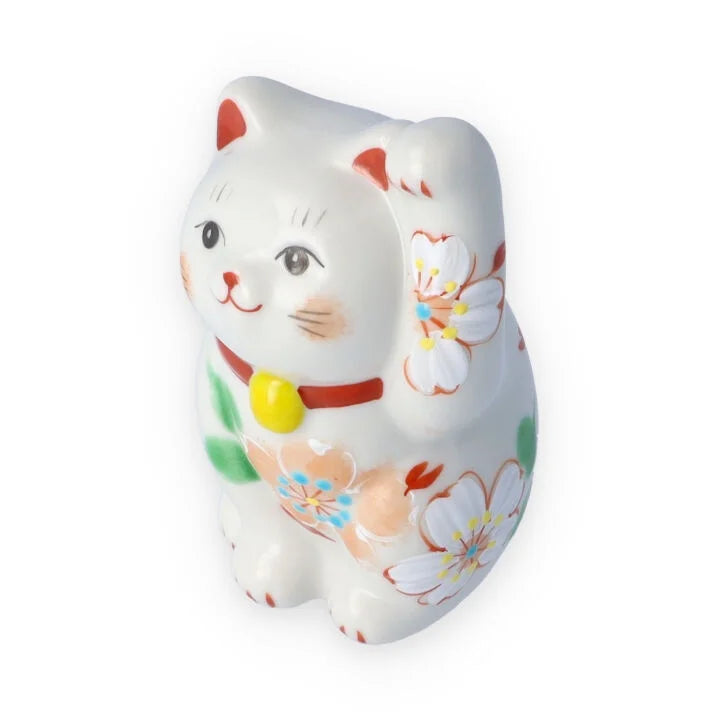 KUTANI WARE  LUCKY CAT(MANEKI NEKO) SAIBIYORI RED / KOKUZOU KLIN