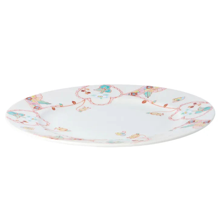 KUTANI WARE 6.5″ PLATE “SPRING CHORUS”  GINSHU KILN JAPANESE DECORATIVE PLATE MADE IN JAPAN