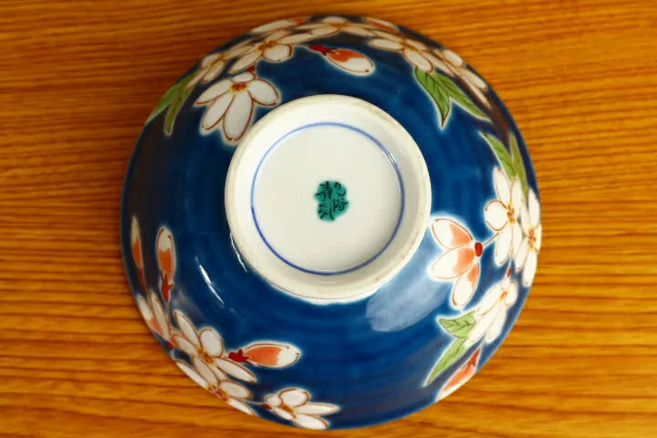 JAPANESE KUTANI SINGLE RICE BOWL CHERRY BLOSSOMS/SEIKOU KLIN