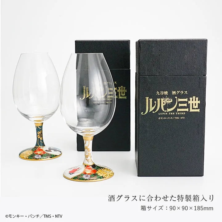 LUPIN THE THIRD KUTANI WINE GLASS AND SAKE GLASSES