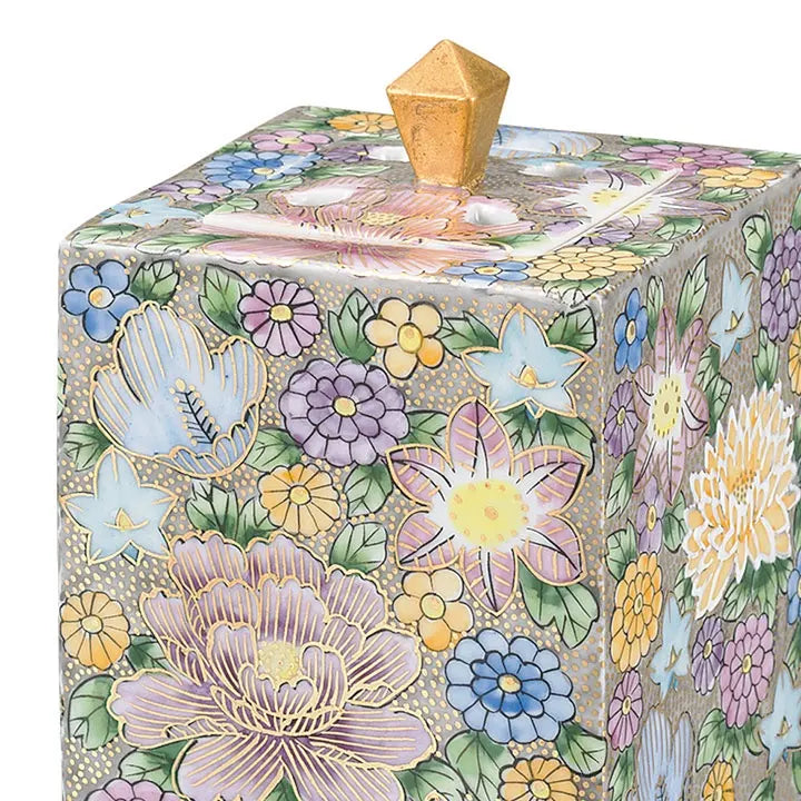 KUTANI JAPANESE INCENSE BURNER HANAZUME (FLORAL PACKED DESIGN)