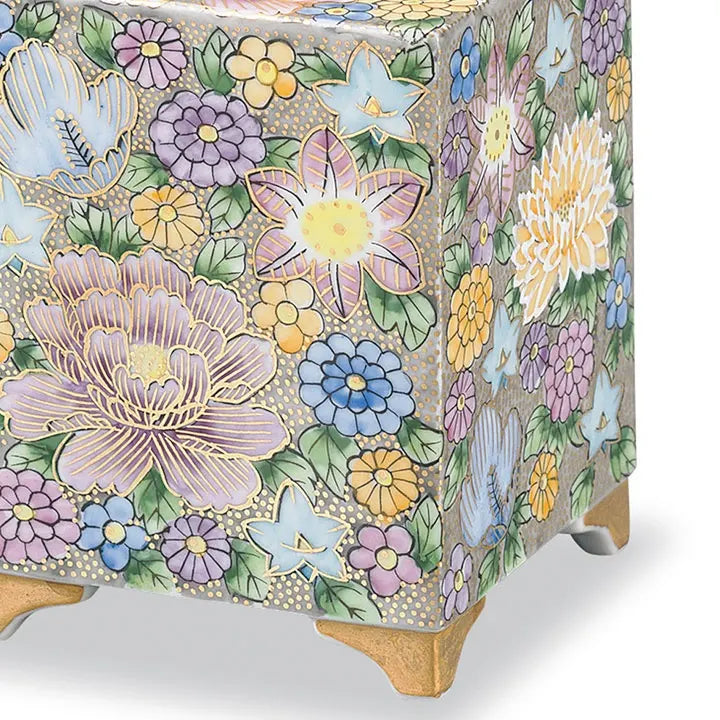 KUTANI JAPANESE INCENSE BURNER HANAZUME (FLORAL PACKED DESIGN)