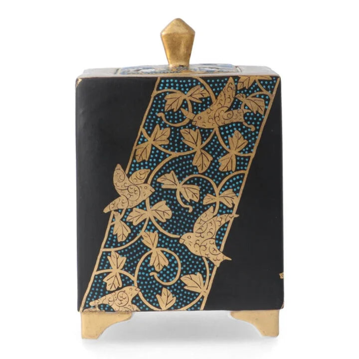 KUTANI WARE INCENSE BURNER AOCHIBU U KARAKUSA/TAISHI KLIN