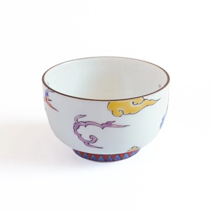 KUTANI WARE GUINOMI CELEBRATORY DRAGON MOTIF FROM THE SHIN KOKINSHU / SEITO TAMURA