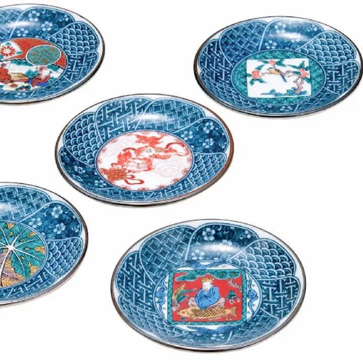 KUTANI WARE SHONZUI KOZARA SET: ERA DESIGN/BIZAN KLIN